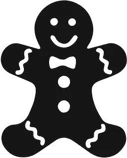 Ellis Bakery gingerbread man logo